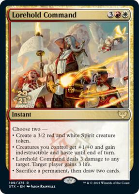 Lorehold Command card from Prerelease Cards