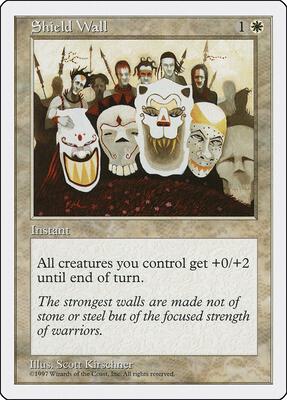 Shield Wall card from Fifth Edition