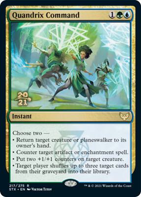 Quandrix Command card from Prerelease Cards
