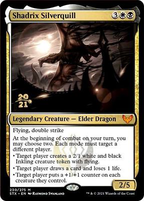 Shadrix Silverquill card from Prerelease Cards