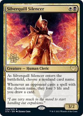 Silverquill Silencer card from Prerelease Cards
