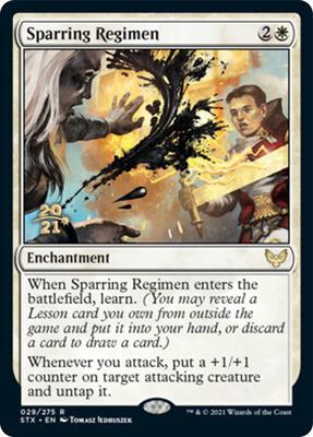 Sparring Regimen card from Prerelease Cards