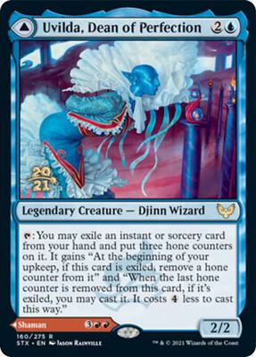 Uvilda, Dean of Perfection card from Prerelease Cards