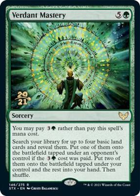 Verdant Mastery card from Prerelease Cards