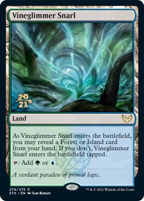 Vineglimmer Snarl card from Prerelease Cards