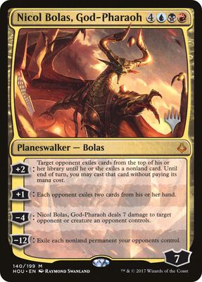 Nicol Bolas, God-Pharaoh card from Promo Pack: Strixhaven