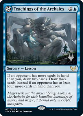 Teachings of the Archaics card from Promo Pack: Strixhaven