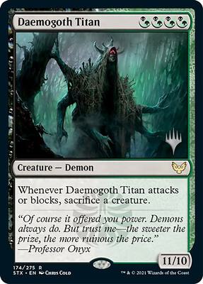 Daemogoth Titan card from Promo Pack: Strixhaven