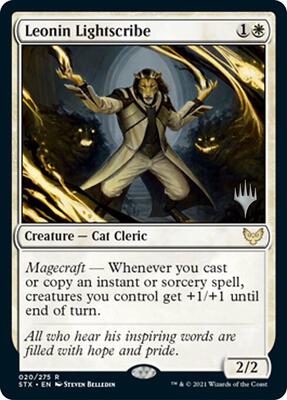 Leonin Lightscribe card from Promo Pack: Strixhaven