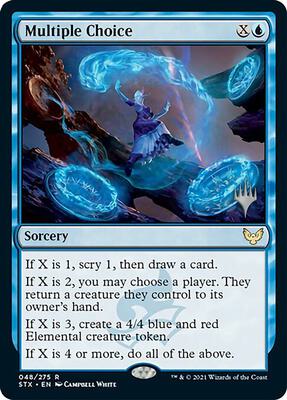 Multiple Choice card from Promo Pack: Strixhaven