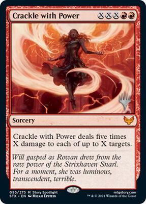Crackle with Power card from Promo Pack: Strixhaven