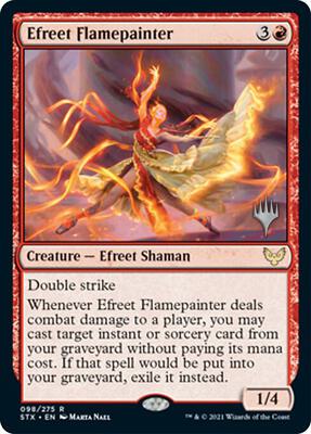 Efreet Flamepainter card from Promo Pack: Strixhaven