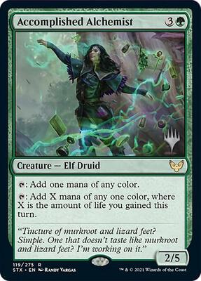 Accomplished Alchemist card from Promo Pack: Strixhaven