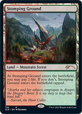 Stomping Ground card from Secret Lair Drop Series