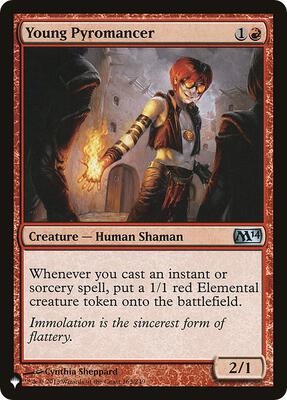 Young Pyromancer (M14) card from The List Reprints