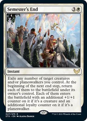 Semester's End card from Promo Pack: Strixhaven