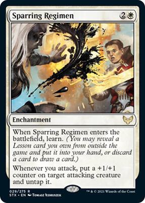 Sparring Regimen card from Promo Pack: Strixhaven