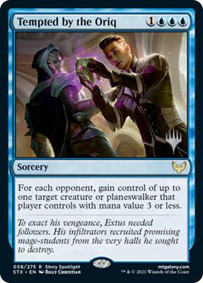 Tempted by the Oriq card from Promo Pack: Strixhaven