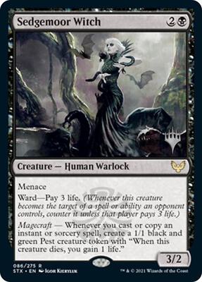 Sedgemoor Witch card from Promo Pack: Strixhaven