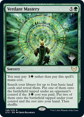 Verdant Mastery card from Promo Pack: Strixhaven