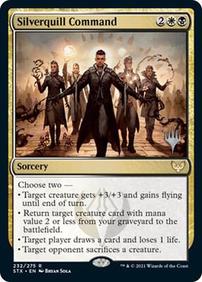 Silverquill Command card from Promo Pack: Strixhaven