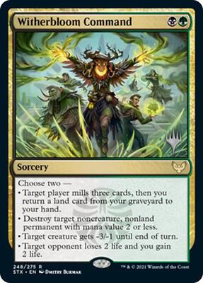 Witherbloom Command card from Promo Pack: Strixhaven