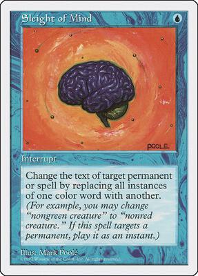 Sleight of Mind card from Fifth Edition