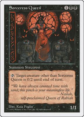 Sorceress Queen card from Fifth Edition