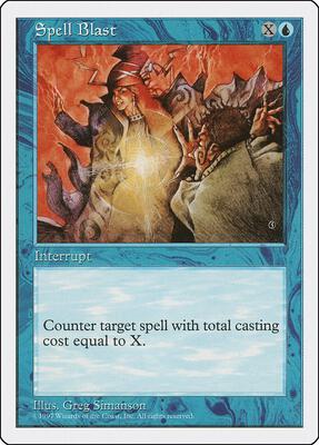 Spell Blast card from Fifth Edition