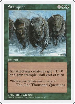 Stampede card from Fifth Edition