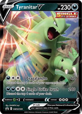 Tyranitar V - SWSH109 card from SWSH: Sword & Shield Promo Cards