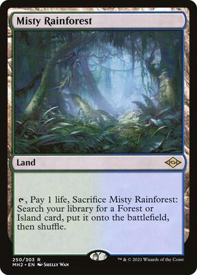 Misty Rainforest card from Modern Horizons 2
