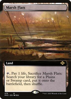 Marsh Flats (Extended Art) card from Modern Horizons 2