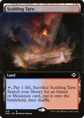 Scalding Tarn (Extended Art) card from Modern Horizons 2
