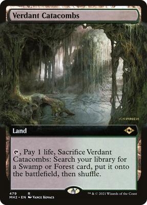 Verdant Catacombs (Extended Art) card from Modern Horizons 2