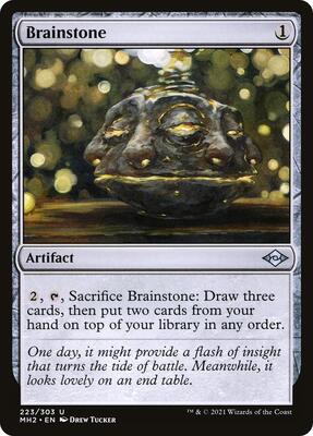 Brainstone card from Modern Horizons 2