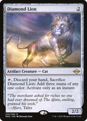 Diamond Lion card from Modern Horizons 2