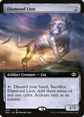 Diamond Lion (Extended Art) card from Modern Horizons 2