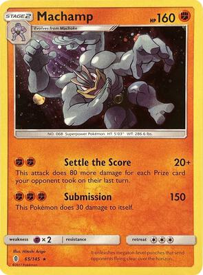 Machamp - 65/145 (Cosmos Holo) card from Blister Exclusives