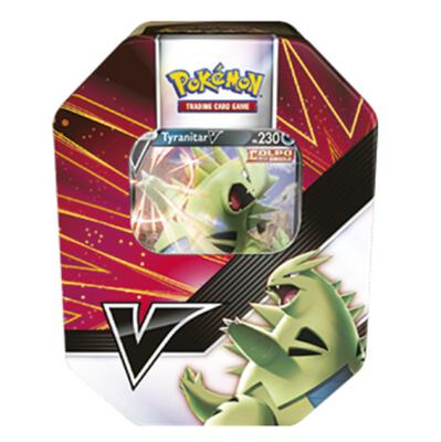 V Strikers Tin [Tyranitar V] (International Version) card from SWSH05: Battle Styles