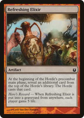 Refreshing Elixir card from Hero's Path Promos