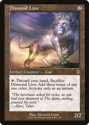 Diamond Lion (Retro Frame) card from Modern Horizons 2