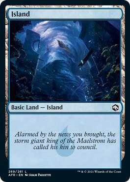 Island (269) card from Adventures in the Forgotten Realms