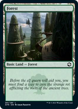 Forest (281) card from Adventures in the Forgotten Realms