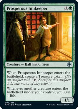 Prosperous Innkeeper card from Adventures in the Forgotten Realms