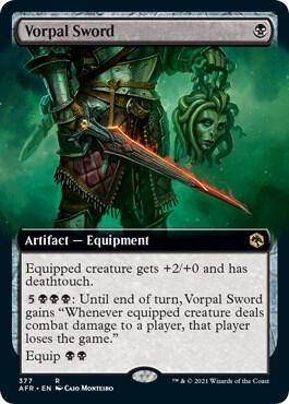 Vorpal Sword (Extended Art) card from Adventures in the Forgotten Realms