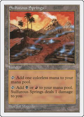 Sulfurous Springs card from Fifth Edition