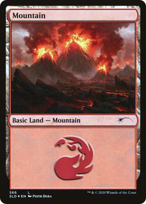 Mountain (566) card from Secret Lair Drop Series