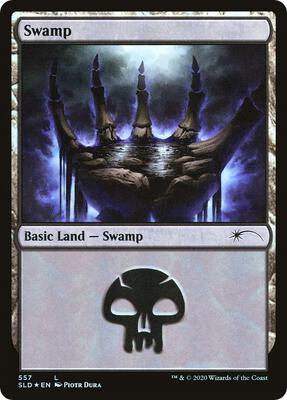 Swamp (557) card from Secret Lair Drop Series