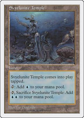 Svyelunite Temple card from Fifth Edition